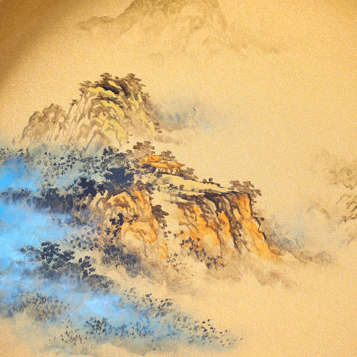 Gold-Glazed Cloud Realm · Elegant Serving Tray