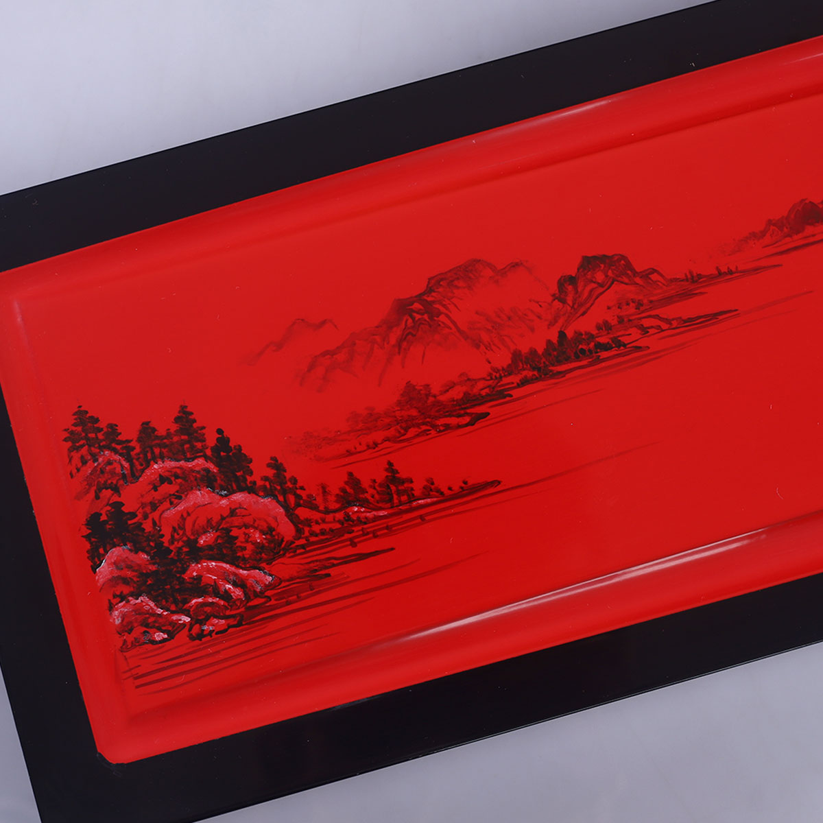 Gold-Glazed Rivers and Mountains · Light Luxury Tea Tray