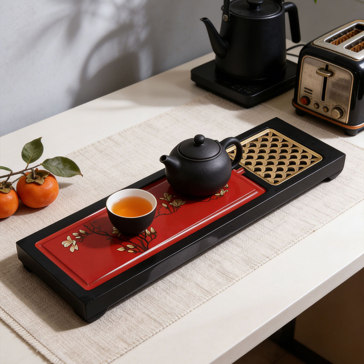 Yellow Robe Jade Charm · Light Luxury Tea Tray