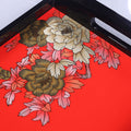 Vermilion Gold Peony · Rectangular Serving Tray